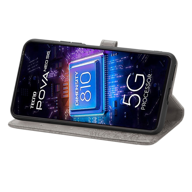 For Tecno Pova Neo 5G Mandala Flower Embossed Leather Phone Case