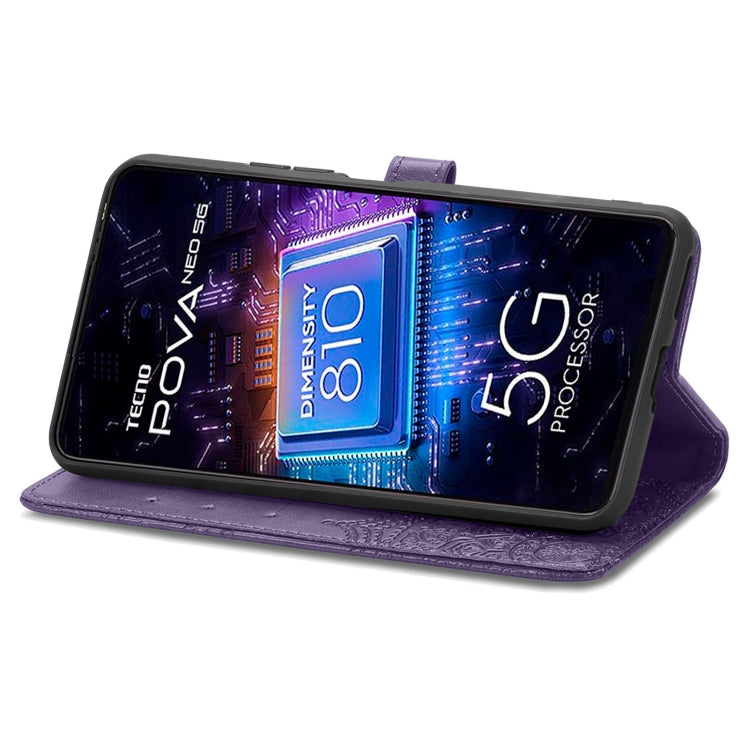 For Tecno Pova Neo 5G Mandala Flower Embossed Leather Phone Case