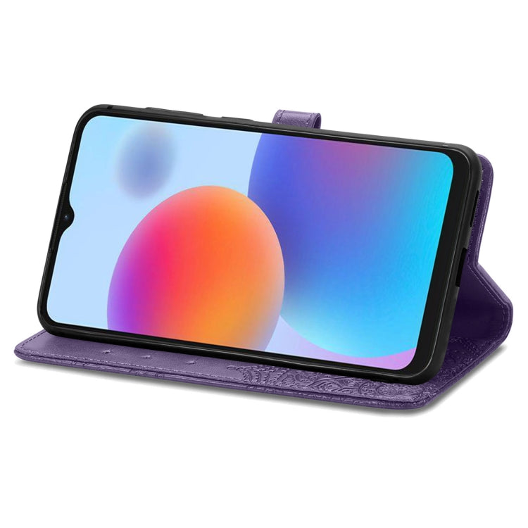 For ZTE Blade A52 Mandala Flower Embossed Leather Phone Case