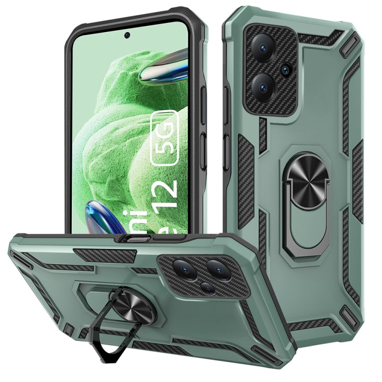 For Redmi Redmi Note 12 5G Global/Poco X5 Warship Armor 2 in 1 Shockproof Phone Case