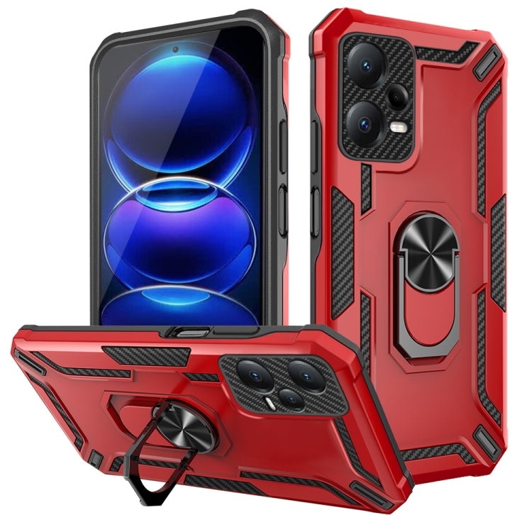 For Redmi Note 12 Pro 5G Global / Poco X5 Pro Warship Armor 2 in 1 Shockproof Phone Case