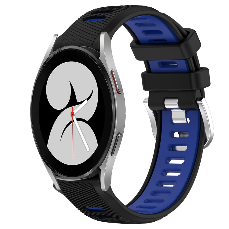 For Samsung Galaxy Watch4 40mm 20mm Sports Two-Color Steel Buckle Silicone Watch Band