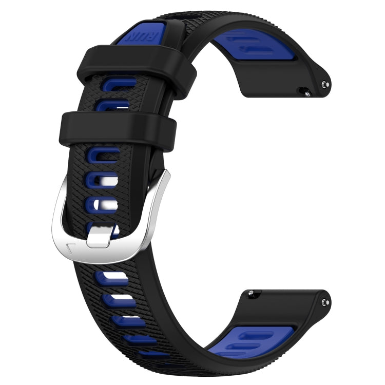For Samsung  Galaxy Watch4 Classic 46mm 20mm Sports Two-Color Steel Buckle Silicone Watch Band