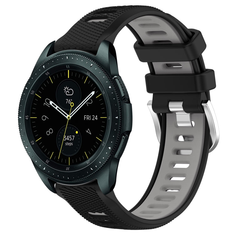 For Samsung Galaxy Watch 42mm 20mm Sports Two-Color Steel Buckle Silicone Watch Band