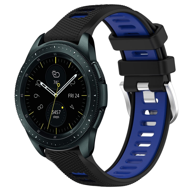 For Samsung Galaxy Watch 42mm 20mm Sports Two-Color Steel Buckle Silicone Watch Band