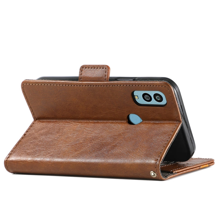 For Kyocera Android One S10 CaseNeo Splicing Dual Magnetic Buckle Leather Phone Case