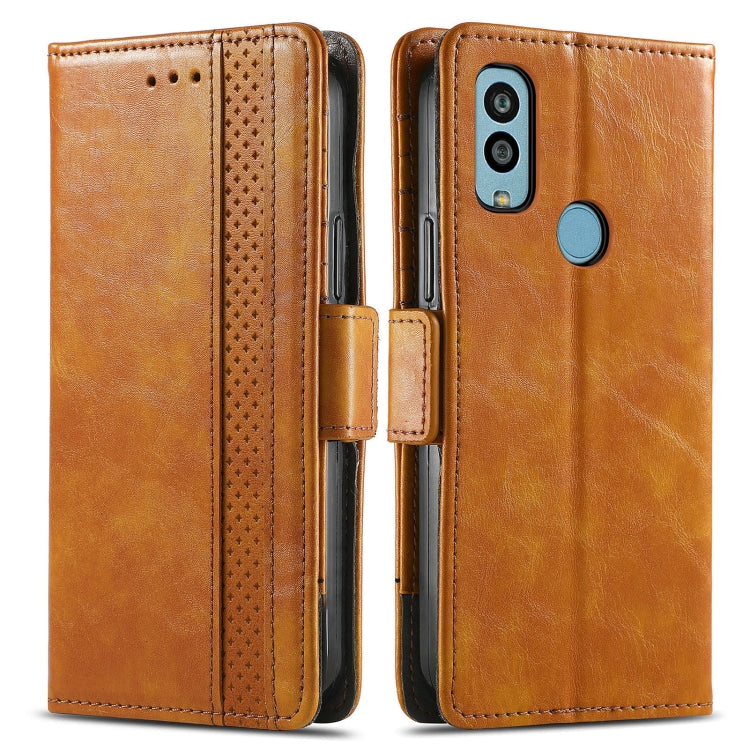 For Kyocera Android One S10 CaseNeo Splicing Dual Magnetic Buckle Leather Phone Case