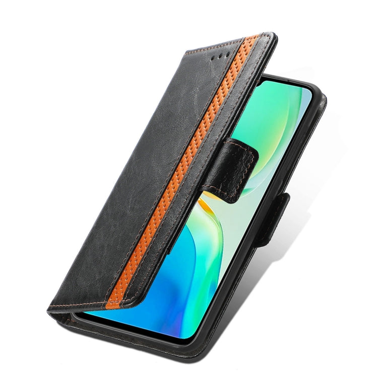 For vivo S15e CaseNeo Splicing Dual Magnetic Buckle Leather Phone Case