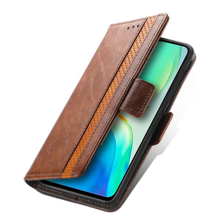 For vivo S15e CaseNeo Splicing Dual Magnetic Buckle Leather Phone Case