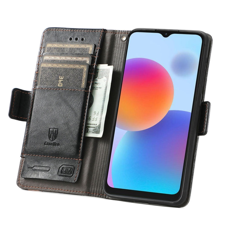 For ZTE Blade A52 CaseNeo Splicing Dual Magnetic Buckle Leather Phone Case