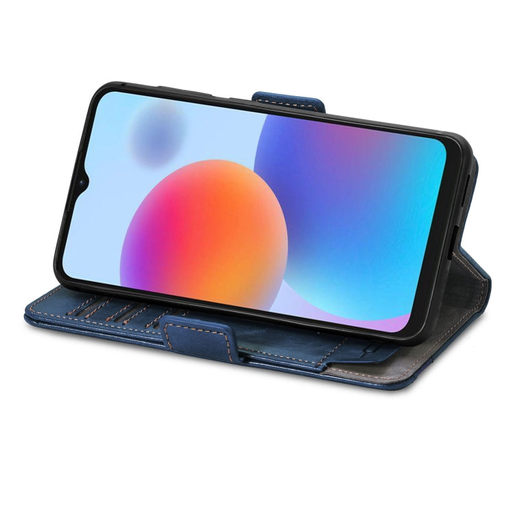 For ZTE Blade A52 CaseNeo Splicing Dual Magnetic Buckle Leather Phone Case