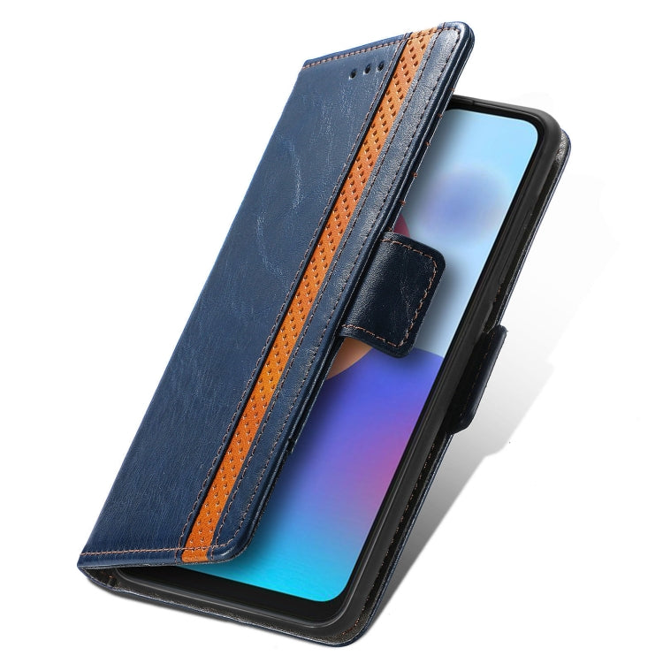 For ZTE Blade A52 CaseNeo Splicing Dual Magnetic Buckle Leather Phone Case