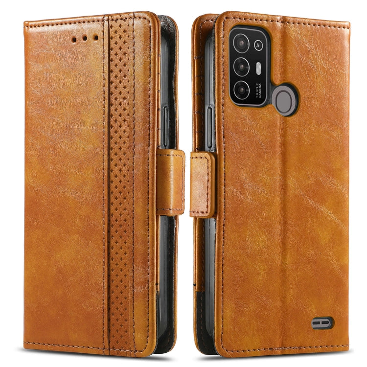 For ZTE Blade A52 CaseNeo Splicing Dual Magnetic Buckle Leather Phone Case