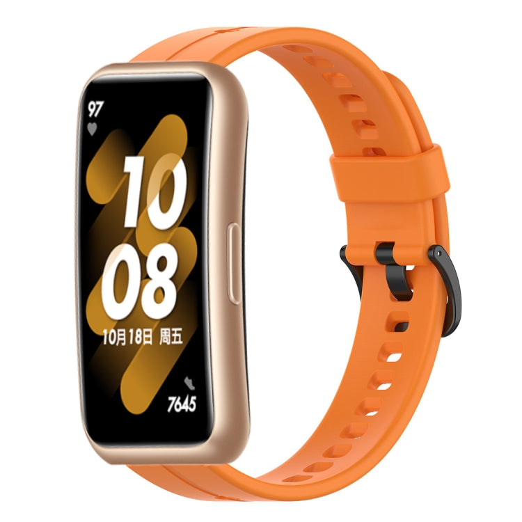 For Huawei Band 7 Solid Color Silicone Watch Band
