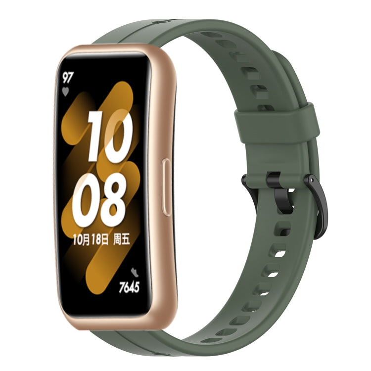 For Huawei Band 7 Solid Color Silicone Watch Band