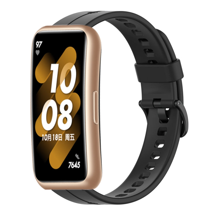 For Huawei Band 7 Solid Color Silicone Watch Band