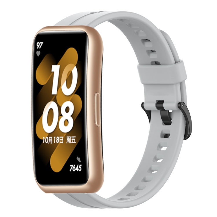 For Huawei Band 7 Solid Color Silicone Watch Band