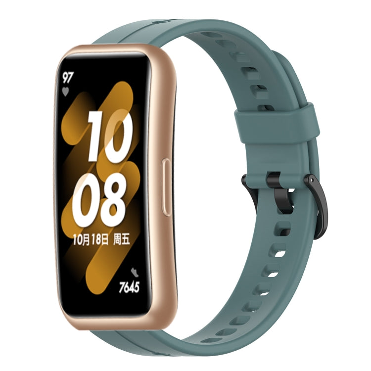 For Huawei Band 7 Solid Color Silicone Watch Band