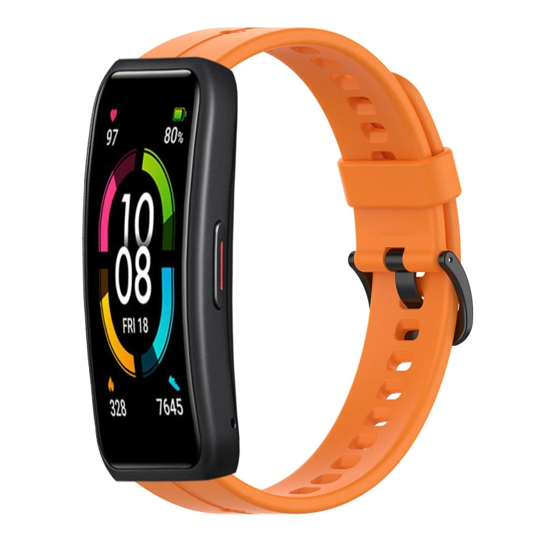 For Huawei Band 6 Solid Color Silicone Watch Band