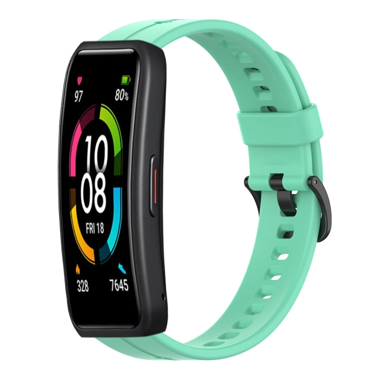 For Huawei Band 6 Solid Color Silicone Watch Band
