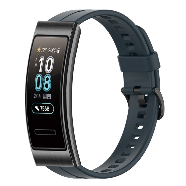 For Huawei Band 3 Solid Color Silicone Watch Band