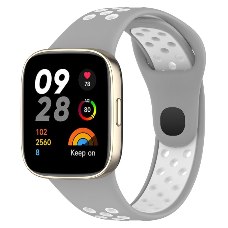 For Redmi Watch 3 Sports Two-Color Silicone Watch Band