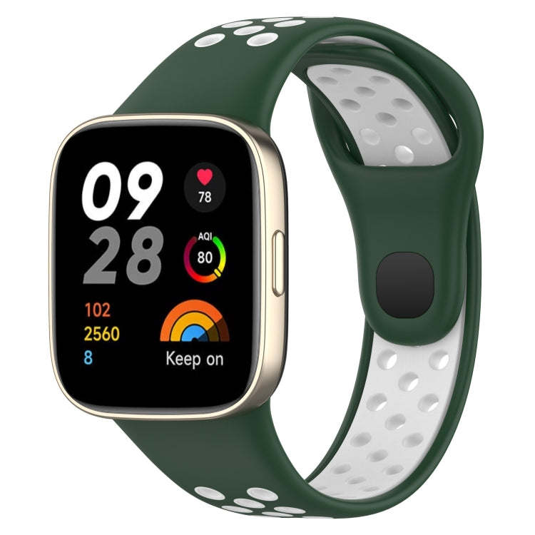 For Redmi Watch 3 Sports Two-Color Silicone Watch Band