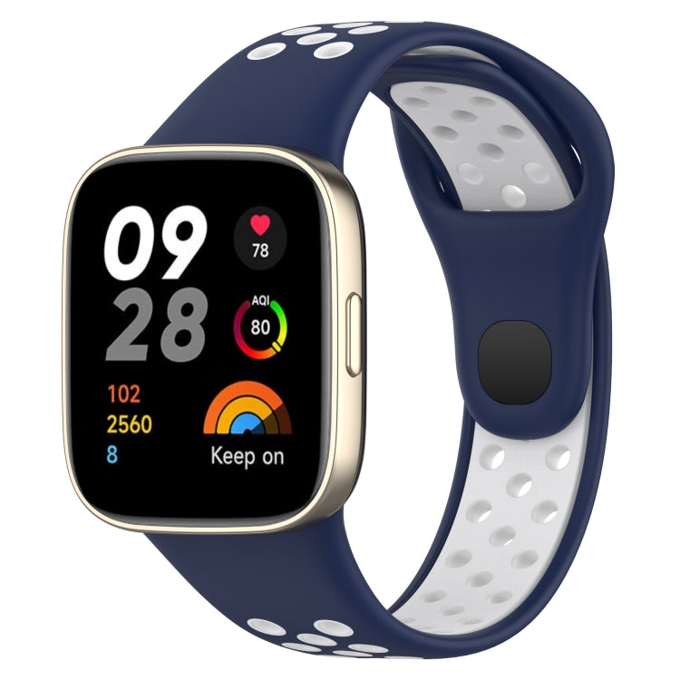 For Redmi Watch 3 Lite Sports Two-Color Silicone Watch Band