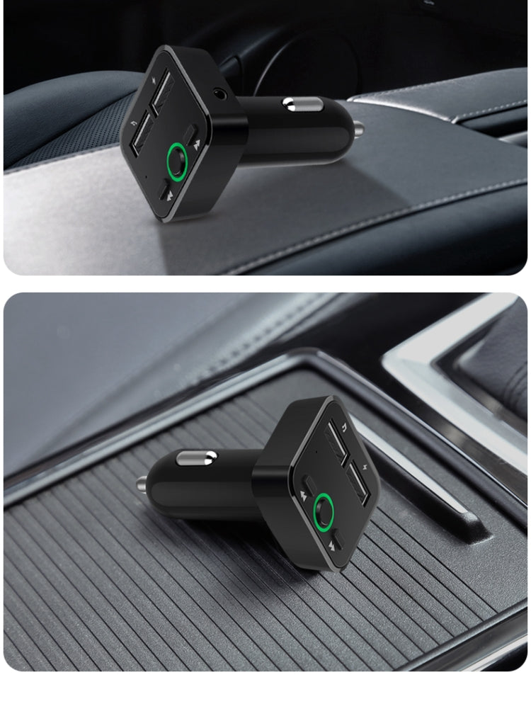 Car Mp3 Car Bluetooth Mp3 Player Hands-Free car FM Transmitter Mobile Phone Charging black