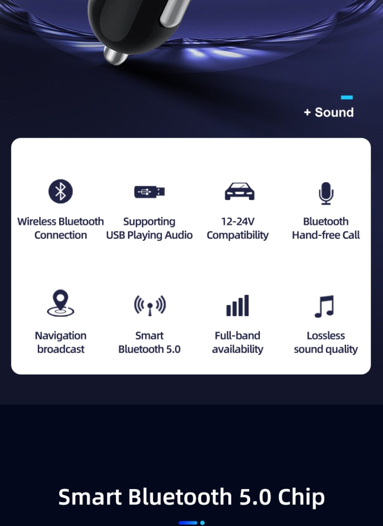 Car Mp3 Car Bluetooth Mp3 Player Hands-Free car FM Transmitter Mobile Phone Charging black