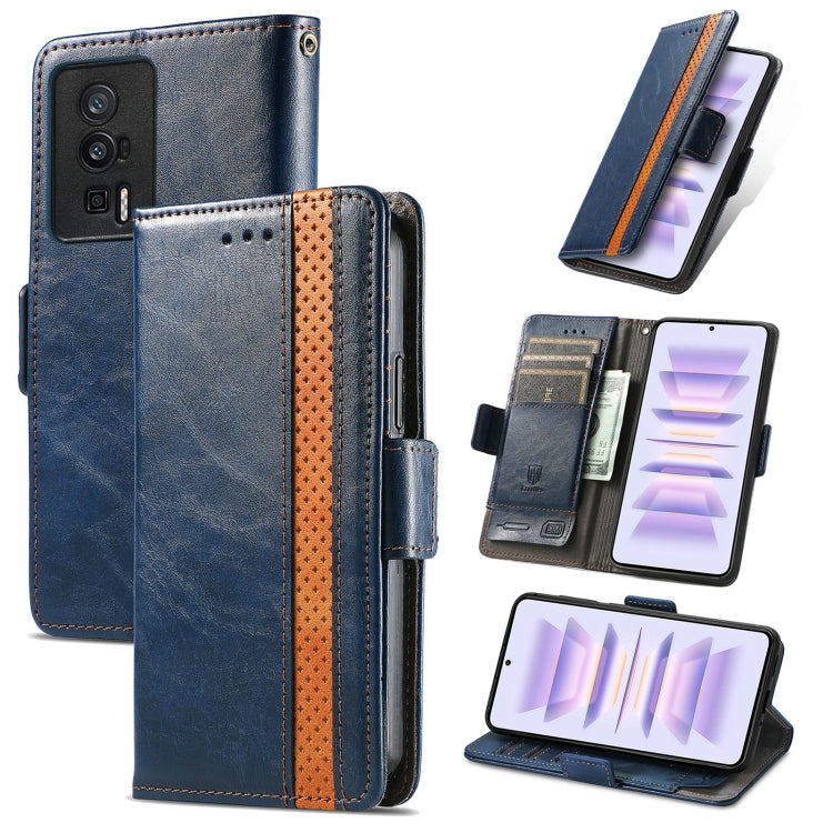 For Xiaomi Redmi K60 Pro CaseNeo Splicing Dual Magnetic Buckle Leather Phone Case