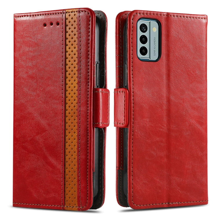 For Nokia G22 CaseNeo Splicing Dual Magnetic Buckle Leather Phone Case