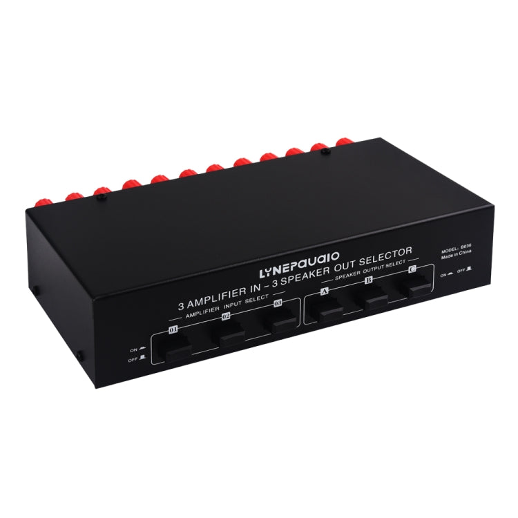 B036 3 Input 3 Output Power Amplifier And Speaker Switcher Speaker Switch Splitter Comparator
