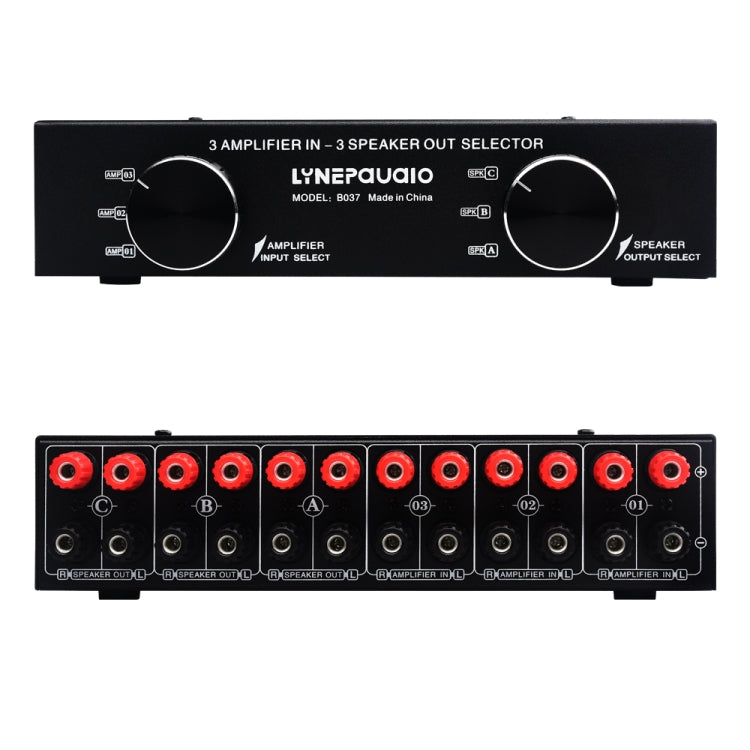 B037 3 Input 3 Output Power Amplifier And Speaker Switcher Speaker Switch Splitter Comparator 300W Per Channel Without Loss Of Sound Quality