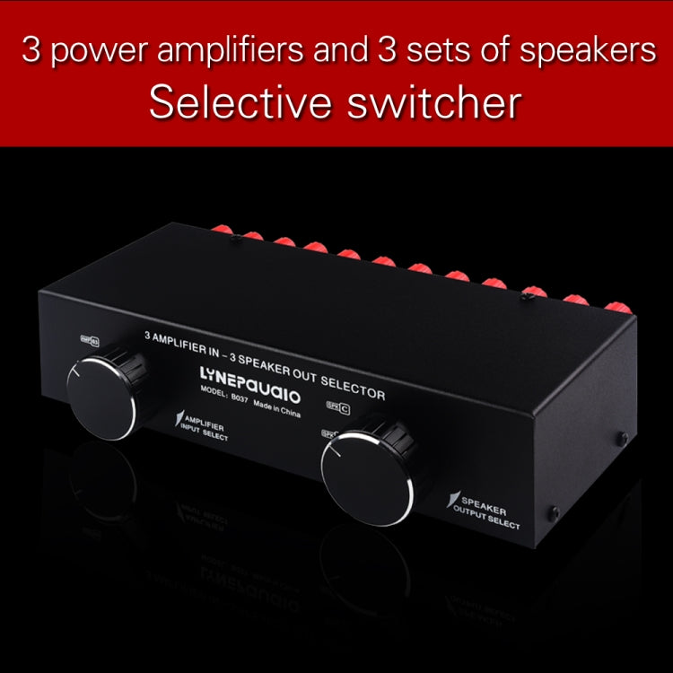 B037 3 Input 3 Output Power Amplifier And Speaker Switcher Speaker Switch Splitter Comparator 300W Per Channel Without Loss Of Sound Quality