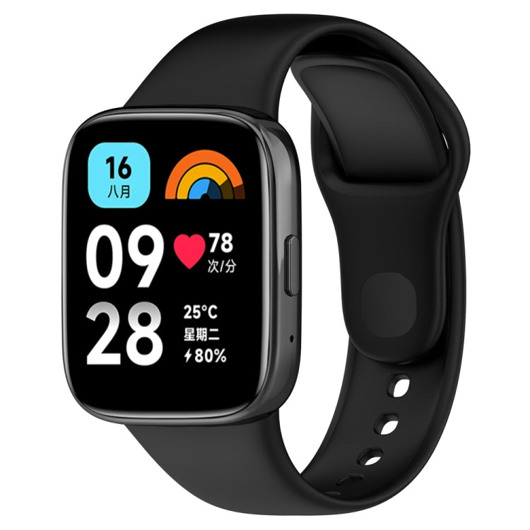 For Redmi Watch 3 Lite Sports Solid Color Silicone Replacement Watch Band