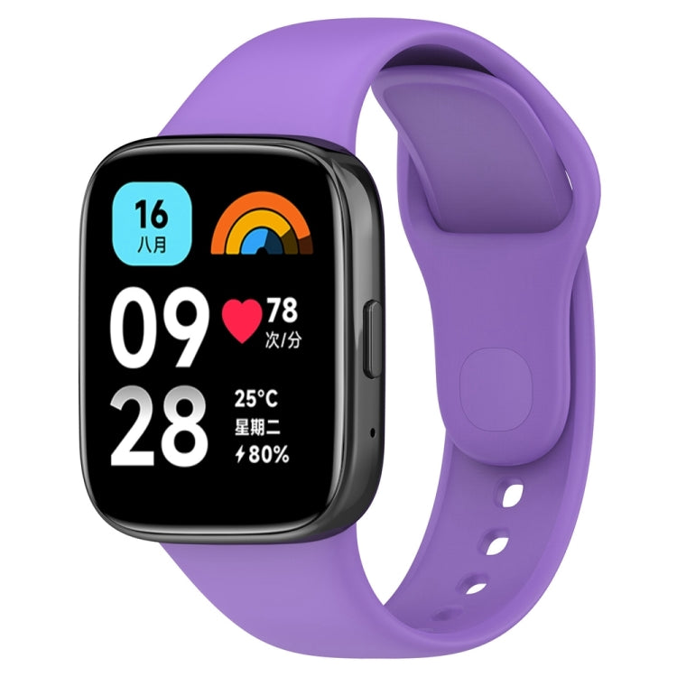 For Redmi Watch 3 Lite Sports Solid Color Silicone Replacement Watch Band