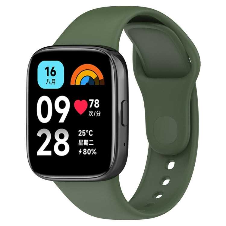 For Redmi Watch 3 Lite Sports Solid Color Silicone Replacement Watch Band