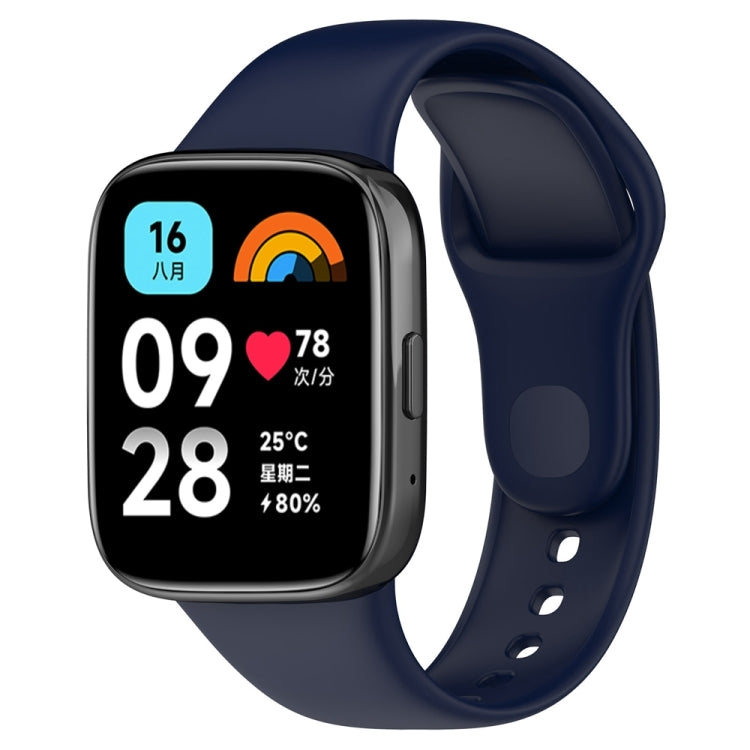 For Redmi Watch 3 Lite Sports Solid Color Silicone Replacement Watch Band