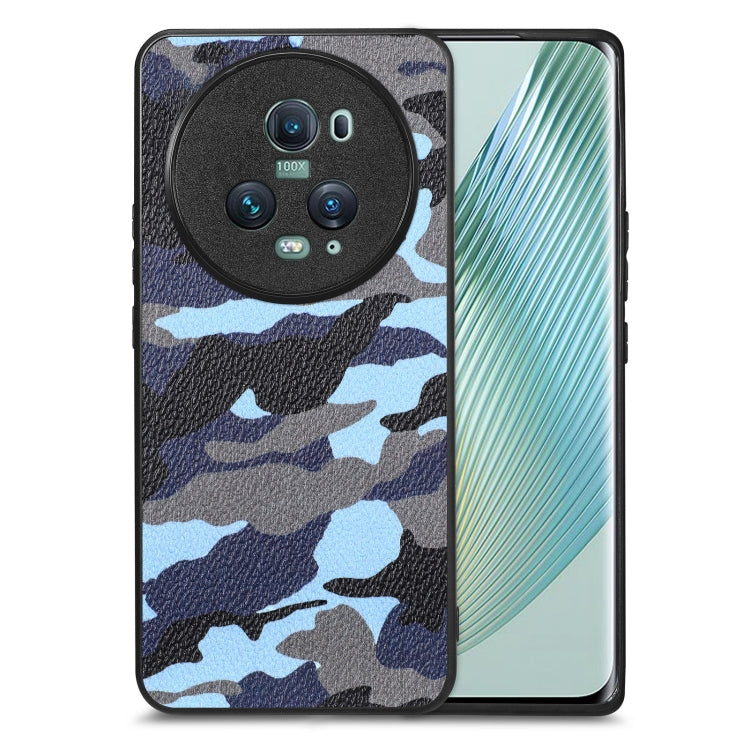 For Honor Magic5 Pro Camouflage Leather Back Cover Phone Case