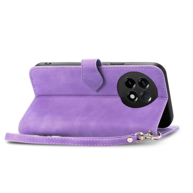 For OnePlus Ace 2 Embossed Flower Zipper Leather Phone Case