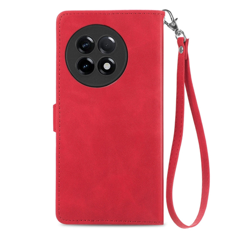 For OnePlus Ace 2 Embossed Flower Zipper Leather Phone Case