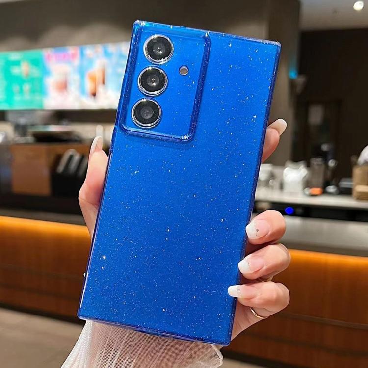 For Samsung Galaxy S24 FE 5G Jelly Glitter Solid Color TPU Phone Case