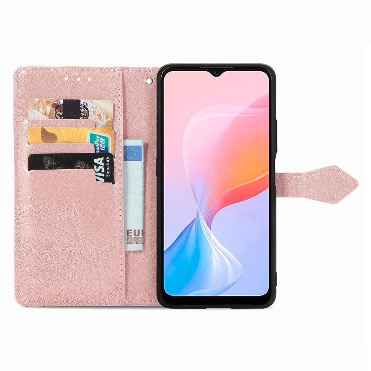 For Blackview A85 Mandala Flower Embossed Leather Phone Case