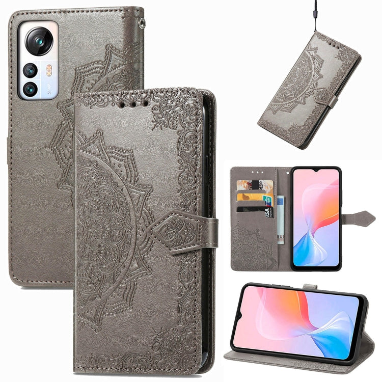 For Blackview A85 Mandala Flower Embossed Leather Phone Case