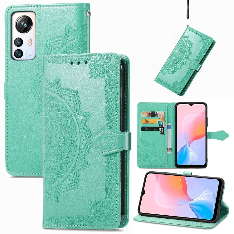 For Blackview A85 Mandala Flower Embossed Leather Phone Case