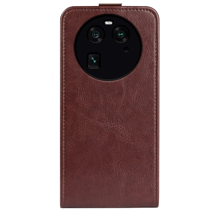 For OPPO Find X6 R64 Texture Vertical Flip Leather Phone Case