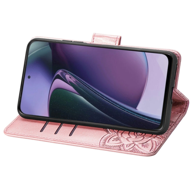 For Motorola Moto G Stylus 5G 2023 Butterfly Love Flower Embossed Leather Phone Case