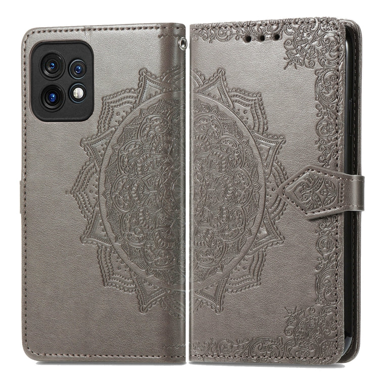 For Motorola Moto X40 Mandala Flower Embossed Leather Phone Case