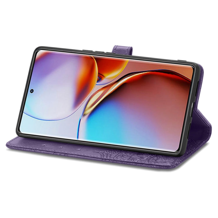 For Motorola Moto X40 Mandala Flower Embossed Leather Phone Case